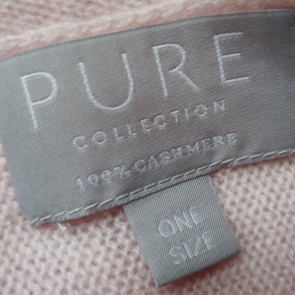 'PURE COLLECTION' Pastel Pink 100% Cashmere Capelet One Size NWOT - Picture 8 of 12